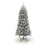 7ft Pre-Lit Snow-Flocked Artificial Christmas Tree - LuxenHome