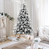 artificial-flocked-full-christmas-tree-with-pine-cones-creates-your-own-winter-wonderland