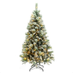 snow-flocked-artificial-tree-is-easy-to-place-indoor-and-outdoor-on-christmas-day