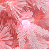 Pre-Lit Fiber Optic Pink Christmas Tree with lights,6ft