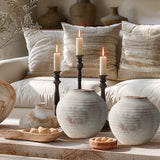 Vintage Terracotta Vase – Aged Matte Finish Decorative Accent