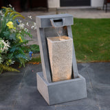 cement-column-shape-outdoor-fountain