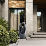 modern-grey-cement-outdoor-bubbling-fountain-for-porch-and-entrance