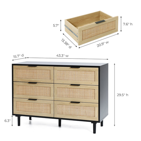 Azhar dresser, 6-drawer