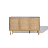 three-door-rattan-decoration-on-each-door-and-oak-color-sidboard-cabinet