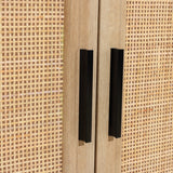 black-handles-for-3-door-rattan-sideboar-cabinet