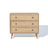 Zahra 3-drawer rattan chest