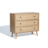 Zahra 3-drawer rattan chest