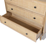 Zahra 3-drawer rattan chest