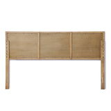 Layla free-standing wood and rattan headboard, king