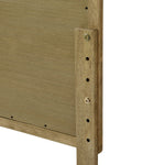 Layla free-standing wood and rattan headboard, king - LuxenHome