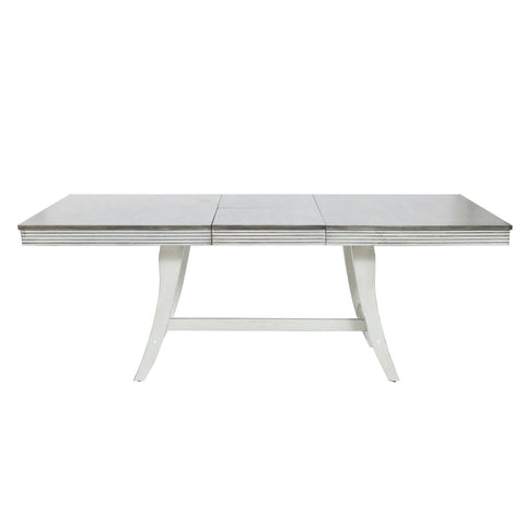 Joann Distressed Extendable Dining Table