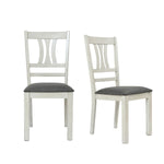 Modern Distressed Dining Chair, Set of 2 - LuxenHome