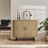 Aria Mid-century Modern Accent Cabinet – 29.5"h 0ak Finish
