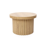 Maddison fluted coffee table, 16.14"h oak color