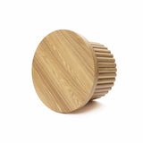 Maddison fluted coffee table, 16.14"h oak color