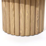 Maddison fluted coffee table, 16.14"h oak color