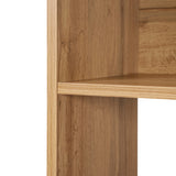 Anton wood finish bookcase with cabinet storage