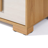 Sylvie oak and white finish 6-drawer dresser