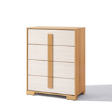 Sylvie oak and white finish 4-drawer chest