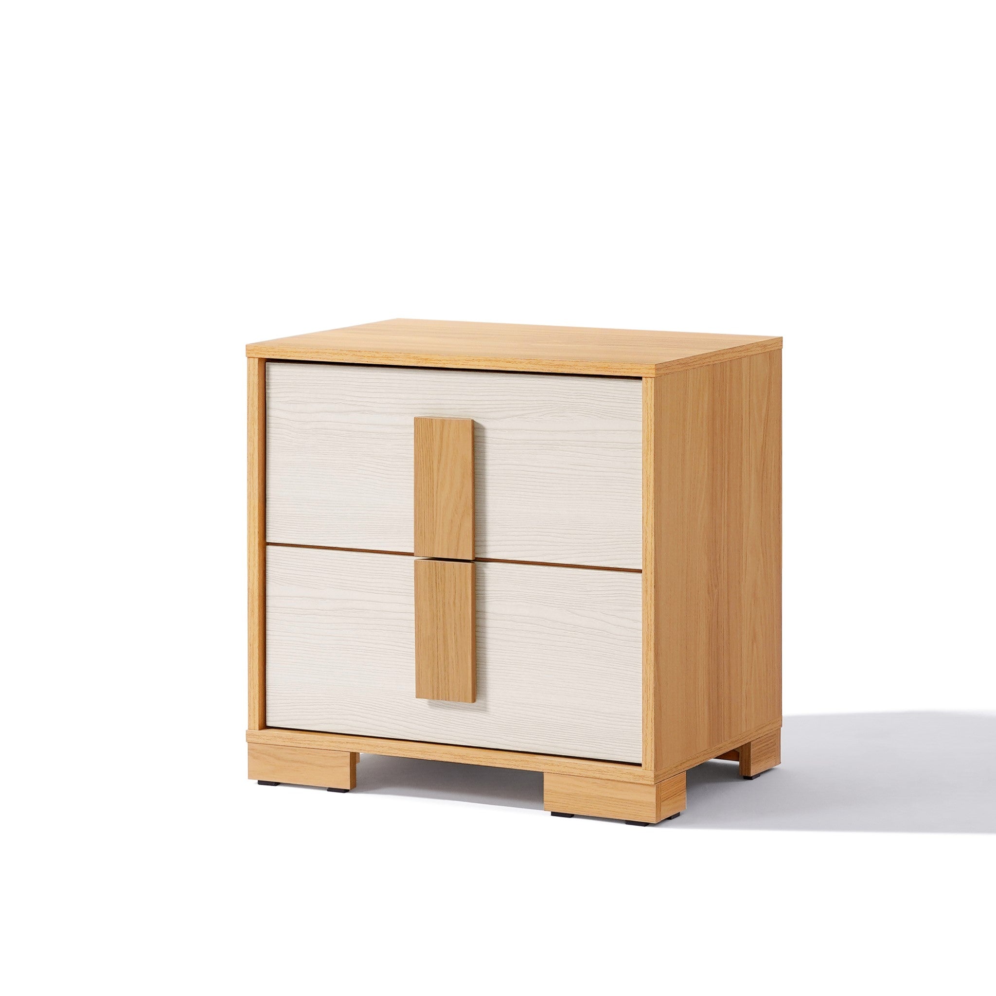 white-2-drawer-oak-nightstand-sidetable