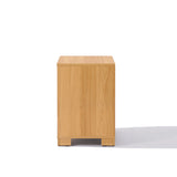 Sylvie oak and white finish nightstand with drawers