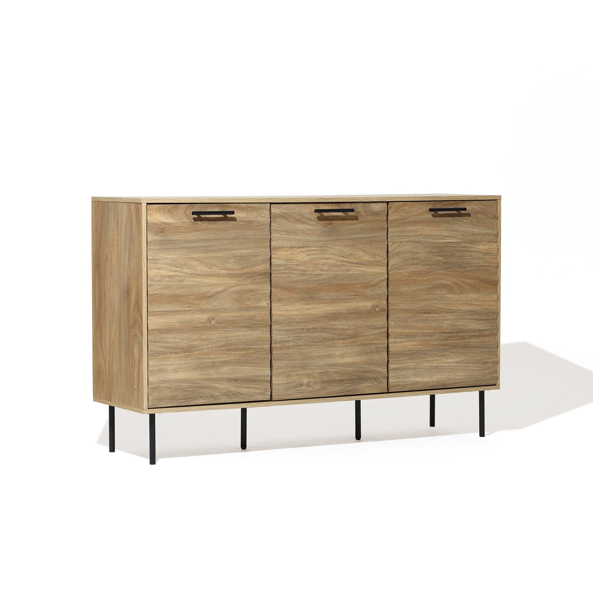 mid-century-modern-wave-design-cabinet-adds-a-vintage-touch