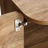 Anya oak finish 4-door sideboard cabinet