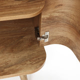 Anya oak finish 4-door sideboard cabinet