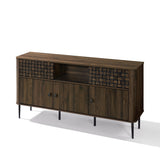 Kairo Basket Weave Design Manufactured Wood Sideboard Cabinet, Oak63"