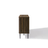 Kairo Basket Weave Design Manufactured Wood Sideboard Cabinet, Oak63"