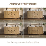 Mira Mid-Century Modern Wood Buffet Cabinet with storage, Oak 48"