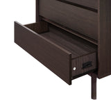 Modi Wenge Wood Storage Chest with Faux Marble Top, 46"