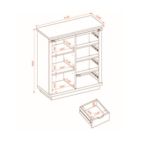 Rustic-wood-storage-cabinet-measurement-for-drawers-and-shelves