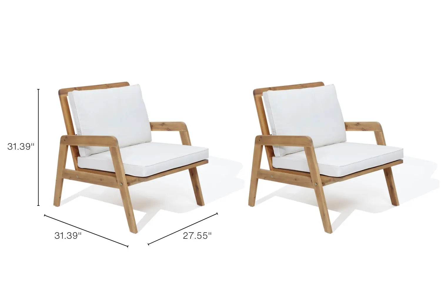  profile-and-side-view-of-a-set-of-two-Palisade-Lounge-Chairs-with-white-cushions-showing-dimensions