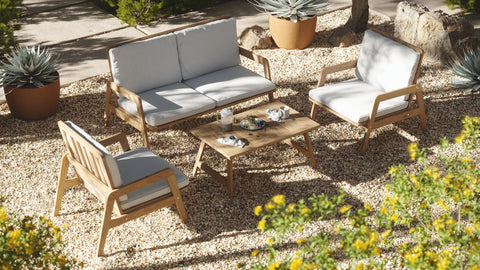 Cambria outdoor loveseat & coffee table set