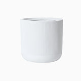 Monterey fluted indoor/outdoor planter, white