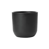 Essentia cylinder indoor/outdoor planter, black