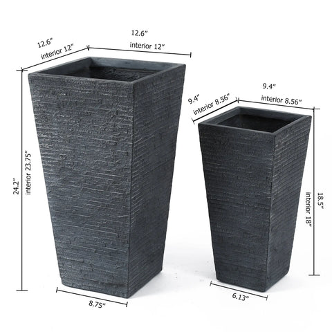 Urbano indoor/outdoor planter, tall, set of 2