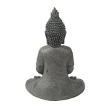 Gray MgO Meditating Buddha Garden Statue