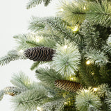 Pre-Lit Branches Artificial Pine Christmas Tree, 6.5ft