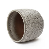 Stone Speckle Textured Ceramic Planter Pot, Gray 15.75"