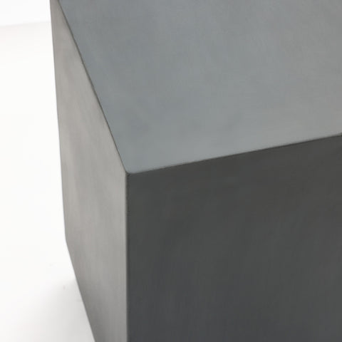 Minimalist cement outdoor side table