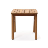 Acacia Wood Square Outdoor Side Tables for Patio, 18.5'' H