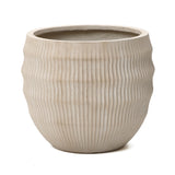 Beige Large Pot for Plants with Drainage Hole, 17.7'' Dia