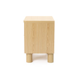 Oak Nightstand with Drawers, 21.6'' H