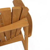 Rocking adirondack chair, solid wood