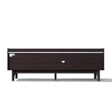 Modi Wenge Faux Marble Top Manufactured Wood TV Console Table, 62"