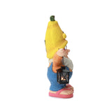 Solar Garden Statue Gnome with Lights, 18'' H