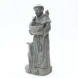 Saint Francis Outdoor Garden Statue with Birdfeeder Bowl, 27.5"